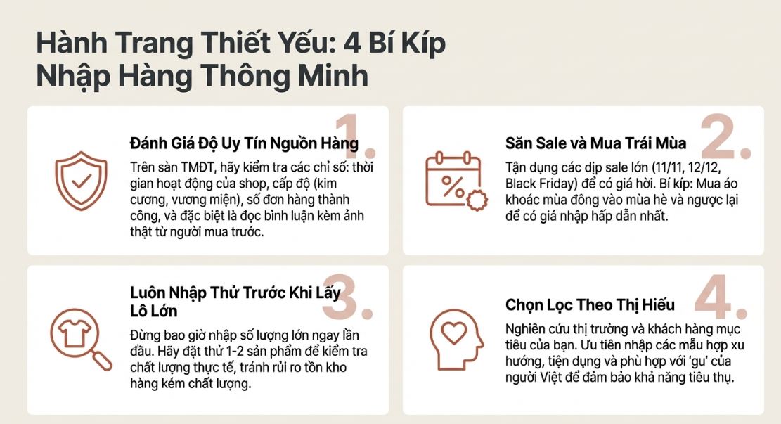 Kinh nghiệm nhập sỉ giá tốt và bán quần áo Quảng Châu hiệu quả