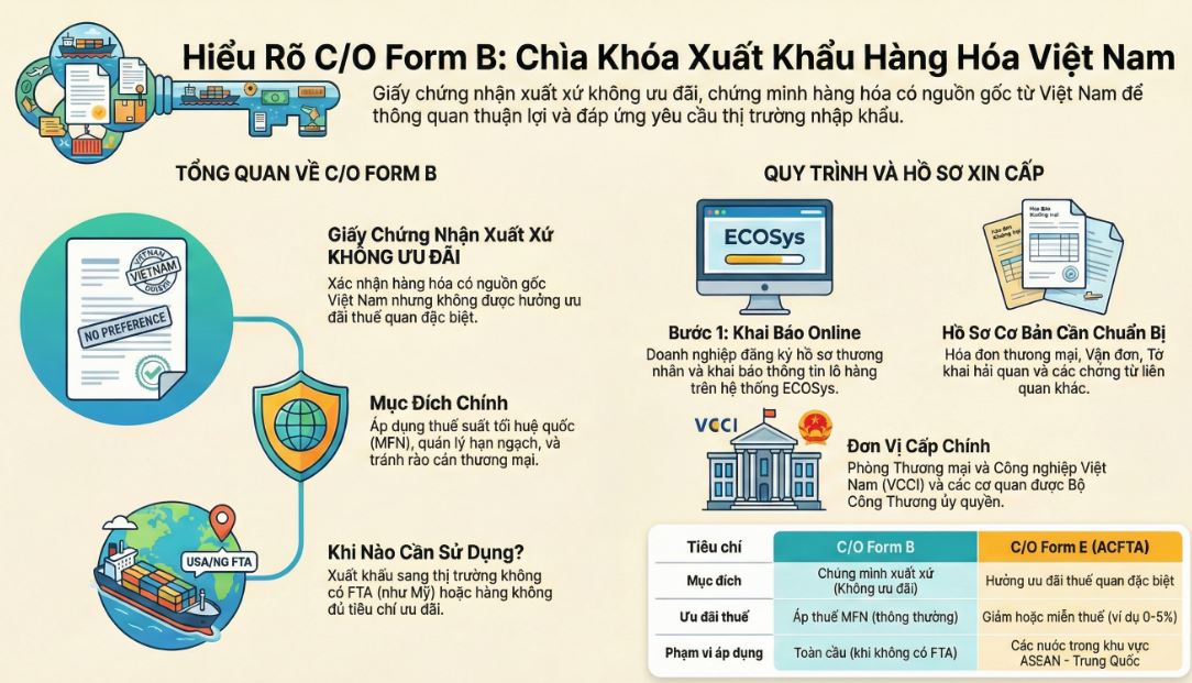 CO Form B là gì? Tất cả những điều bạn cần biết về Form B