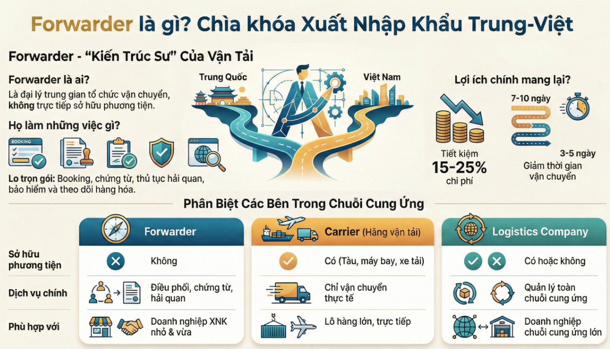 Freight forwarding là gì? Vai trò FWD trong xuất nhập khẩu hàng hóa