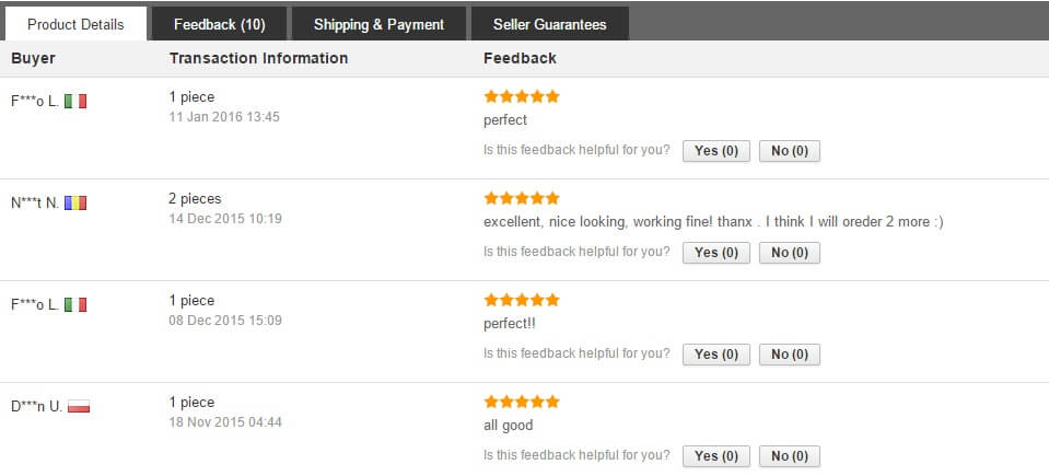 Feedback kinh nghiệm mua hàng aliexpress