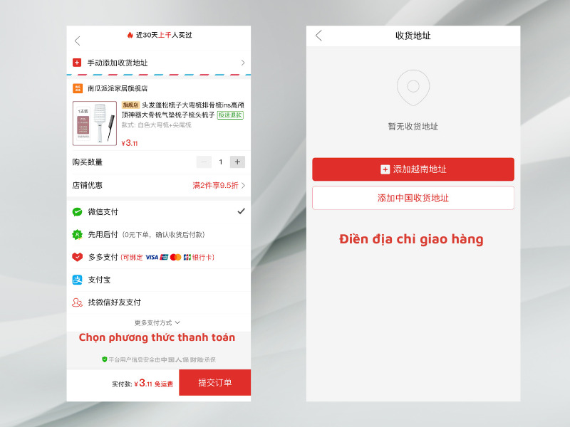 Cách tự Order mua hàng Pinduodu về Việt Nam