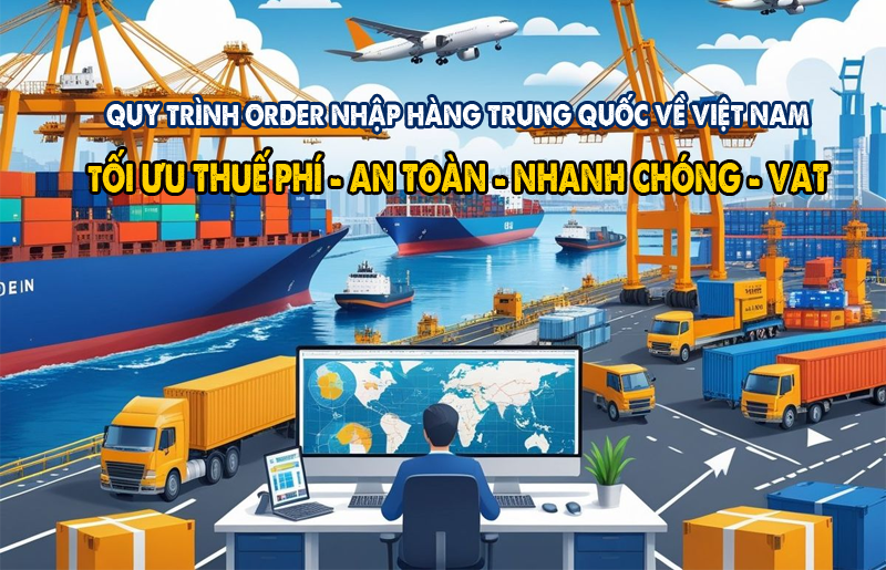 Quy Trình Order Nhập Hàng Trung Quốc Về Việt Nam Trọn Gói 
