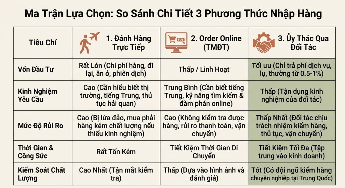 Lựa chọn phương thức nhập hàng nội thất Trung Quốc về Việt Nam phù hợp